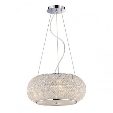 Lustra, Pendul inaltime reglabila, diam.45cm Pasha SP6 Cromo 082158