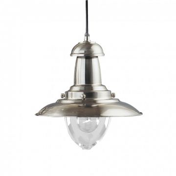 Lustra / Pendul stil industrial Fisherman argintiu satin 4301SS SRT