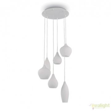 Lustra suspendata design modern SOFT SP6 BIANCO 087818