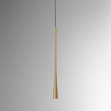 Lustra suspendata, Pendul LED slim DAFNE H-60cm alb, negru sau auriu