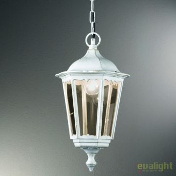 Pendul exterior stil clasic IP43 Puchberg AL 11K/82502 weiÃŸ-gold/rauch OR