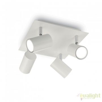 Plafoniera design modern minimalist SPOT PL4 alba 156774