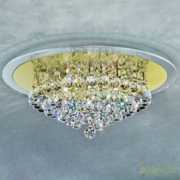 Plafoniera eleganta cristal K9 diam. 50cm Gloria DLU 2378/6/50 gold OR