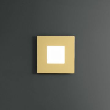 Plafoniera LED moderna BILDE 52x52cm, alb, negru sau auriu