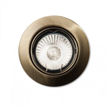 Set de 3 spoturi orientabile, incastrabile diam.8,2cm, SWING FI1 brunito 083186