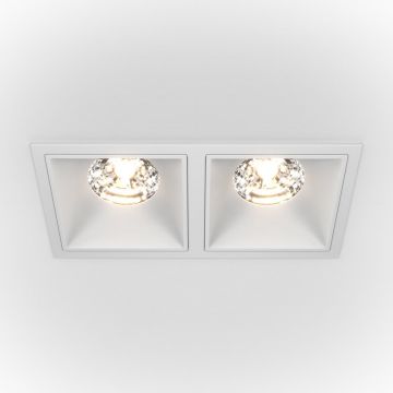 Spot LED incastrabil dimabil cu 2 surse de iluminat Alpha alb, 30W, 4000K