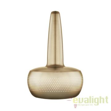 Abajur metalic design retro Clava Brushed Brass