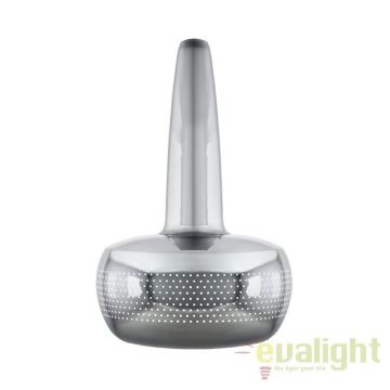 Abajur metalic design retro Clava Polished Steel