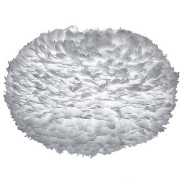 Abajur modern cu pene de gasca EOS gri deschis, 75cm 2086 VTC