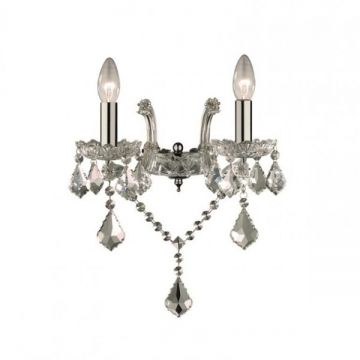 Aplica 2 brate cristal Venezian FLORIAN AP2 cromo 035642