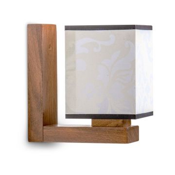 Aplica de perete clasica fabricata manual din lemn ROYALE WHITE