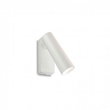 Aplica de perete cu spot LED directionabil PIPE AP BIANCO