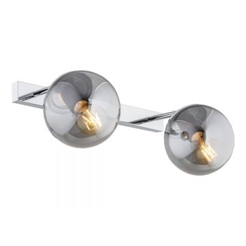 Aplica de perete design modern minimalist SATELITE 2 crom/fumuriu