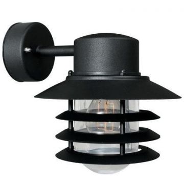 Aplica de perete exterior IP54 Vejers Down negru 74471003NL