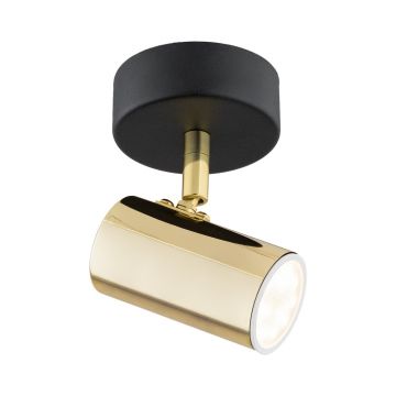 Aplica Spot de perete/tavan design minimalist LAGOS negru/alama