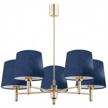 Candelabru modern design elegant PONTE 5L bleumarin