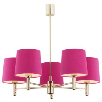 Candelabru modern design elegant PONTE 5L roz