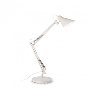 Lampa de birou cu brat articulat SALLY TL1 TOTAL WHITE