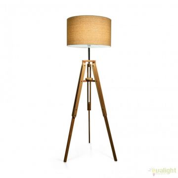Lampadar cu trepied din lemn, KLIMT PT1 WOOD 137827