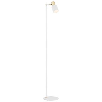 Lampadar / Lampa de podea design minimalist DORIA alb/alama