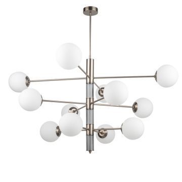 Lustra 12 surse de lumina moderna realizata manual Ultimo