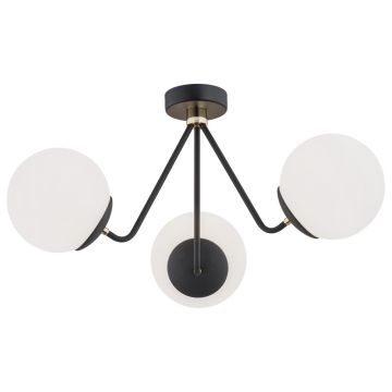 Lustra aplicata design modern minimalist TOMAR negru