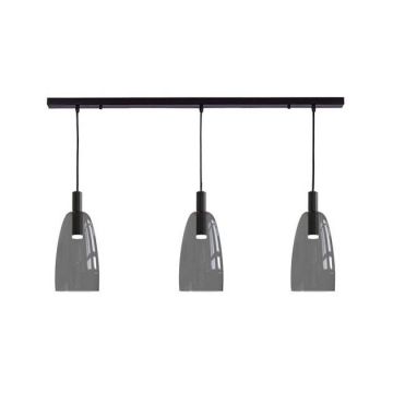 Lustra LED cu 3 pendule design modern Vicun negru