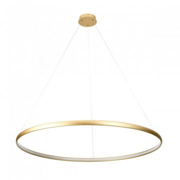 Lustra LED design modern circular CARLO auriu, diametru 120cm