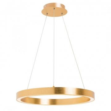 Lustra LED design modern circular CARLO auriu, diametru 60cm