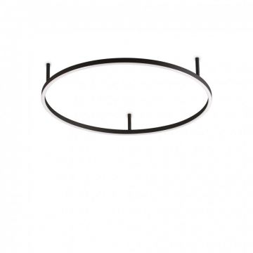 Lustra LED design modern geometric ORACLE SLIM PL D070 ROUND 3000K ON-OFF BK