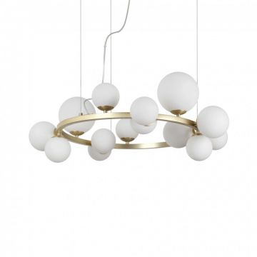 Lustra moderna cu 14 surse de lumina PERLAGE SP14 OTTONE