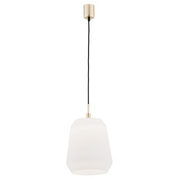 Lustra / Pendul modern design scandinav IRUN Ã˜25cm alb opal