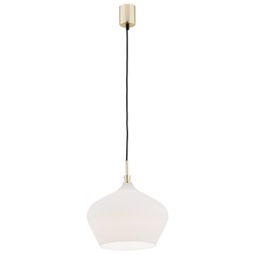 Lustra / Pendul modern design scandinav IRUN Ã˜30cm alb opal