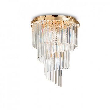 Lustra / Plafoniera moderna design elegant CARLTON oro PL12 213507