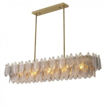Lustra suspendata design LUX Verbier Rectangular, alama periata 115711 HZ