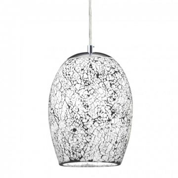 Pendul design modern Crackle alb mozaic 8069WH SRT