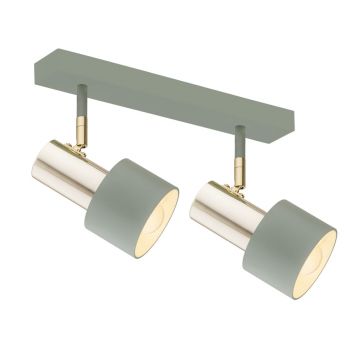 Plafoniera cu 2 spoturi design minimalist DORIA salvie/alama