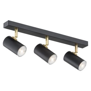 Plafoniera cu 3 spoturi design minimalist LAGOS negru