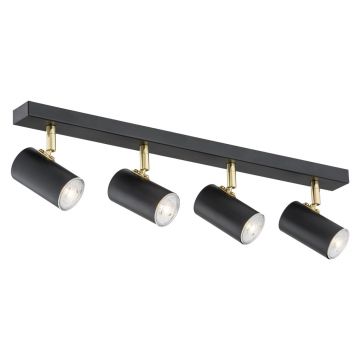 Plafoniera cu 4 spoturi design minimalist LAGOS negru