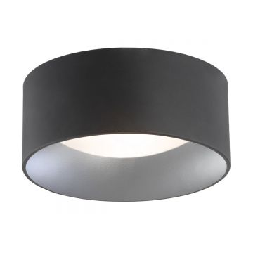 Plafoniera moderna design circular MOHITO negru/argintiu
