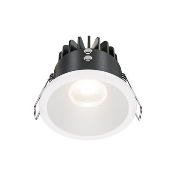 Spot LED incastrabil design tehnic IP65 Zoom alb 6cm