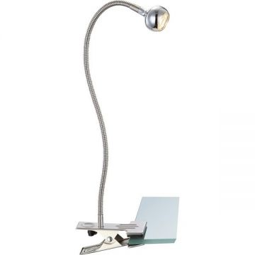 Veioza, lampa de masa cu clip, flexibila, LED Serpent 24109K GL