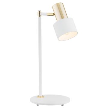Veioza / Lampa de masa design minimalist DORIA alb/alama