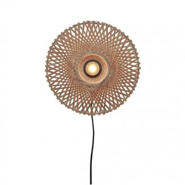 Aplica de perete eco din bambus Kalimantan XS 30cm, natur
