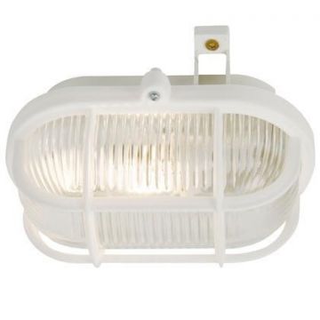 Aplica de perete, Plafonier exterior IP44 Skotlampe alb 17051001NL