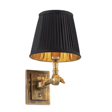 Aplica de perete up or down, alama vintage/ abajur negru, Wentworth