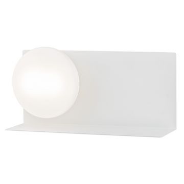 Aplica LED moderna cu raft metalic Calvia alba