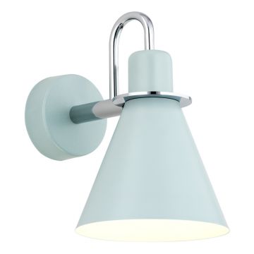 Aplica moderna design retro Beverly albastru/crom