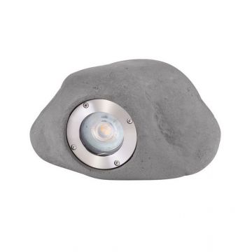 Iluminat exterior ambiental, spot din ciment IP65 SOFT negru