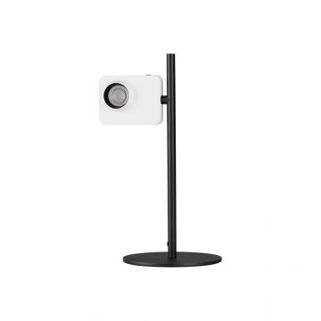 Lampa de masa LED cu spot directionabil stil minimalist KEDROS alb